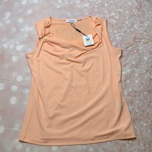 New w/ tags: light coral/peach Calvin Klein shirt